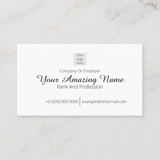 Custom Professional Elegant Business Card (Front)