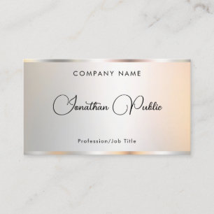Custom Professional Elegant Gold Look Template Business Card