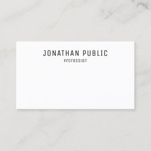 Custom Professional Elegant Modern Minimalist Business Card