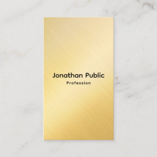 Custom Professional Elegant Template Faux Gold Business Card