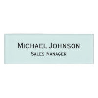 Custom Professional Executive Aqua Blue Magnetic