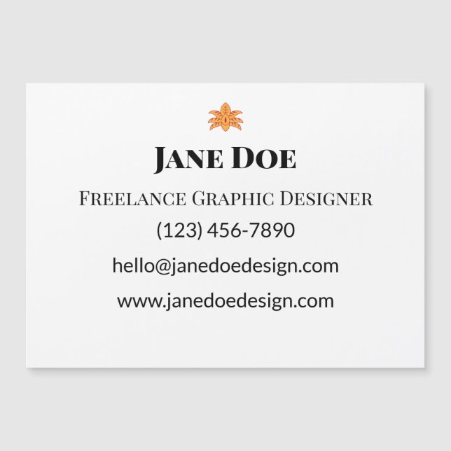 Custom Professional or Personal Contact Cards (Front)
