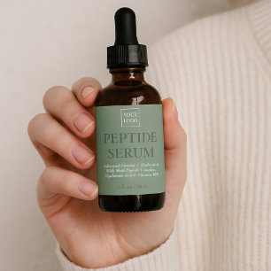 Custom Professional Peptide Serum Skincare Label