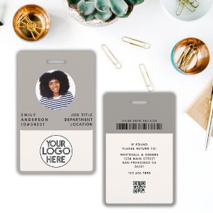 Custom Professional Photo ID Company Logo Badge