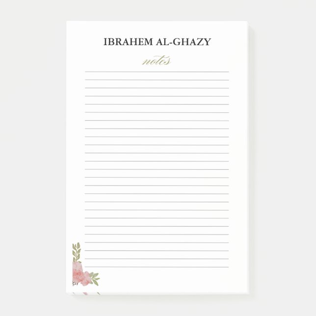 Custom Professional Post It Notes Design (Front)