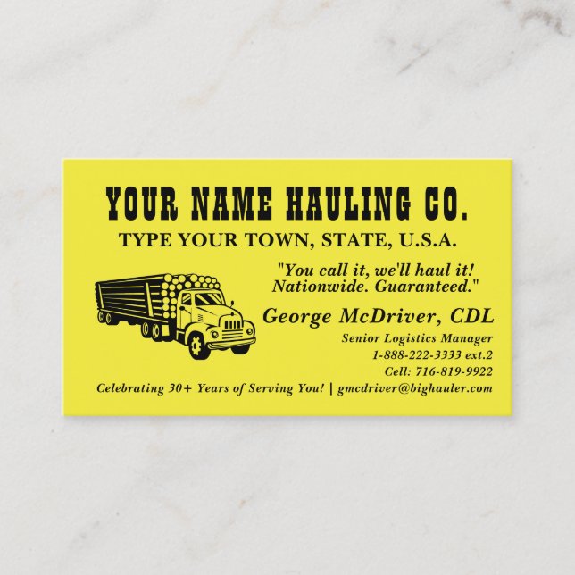 Custom Professional QR Code Business Card (Front)