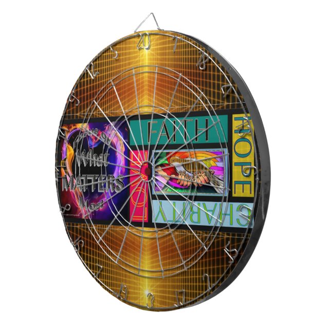 CUSTOM PROFILED INK DART BOARD (Front Right)