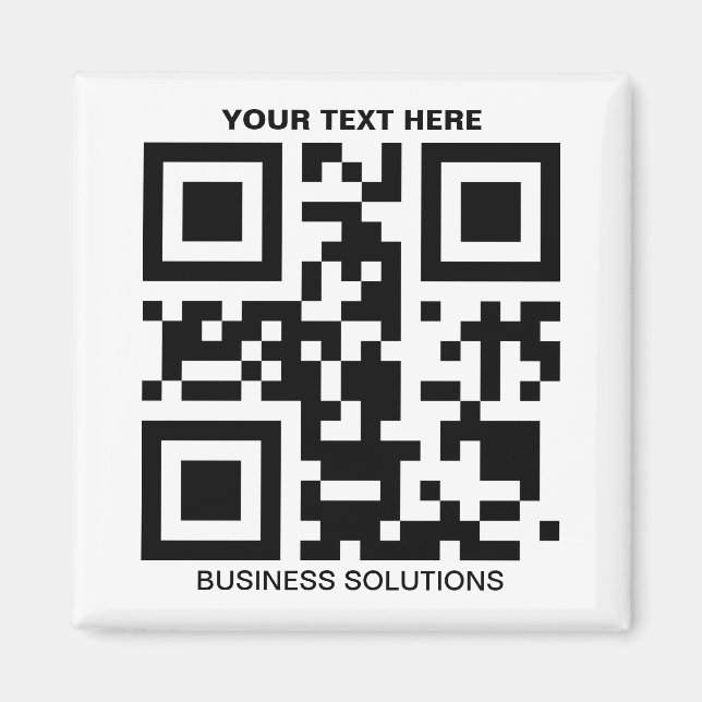 Custom promo QR code Magnet (Front)