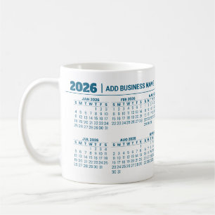 Custom Promotional Business 2026 Calendar Mug