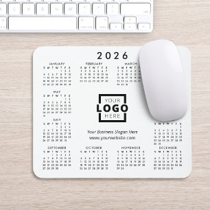 Custom Promotional Business Logo 2021 Calendar Mouse Pad