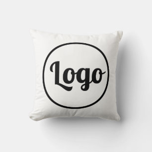 Custom Promotional Business Logo  Throw Pillow