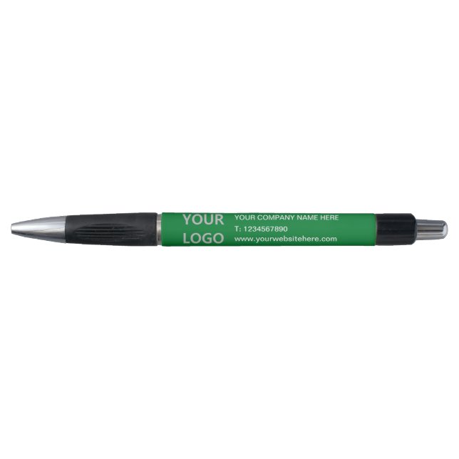 Custom Promotional Business Pen with Logo and Text (Front)