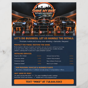 Custom Promotional Flyer for Parties & Events
