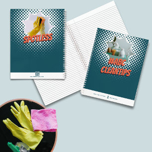 Custom Promotional #Hashtag Clean Tips Notebook