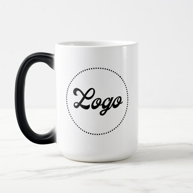 Custom Promotional Heat Changing Magic Logo Mug (Left)