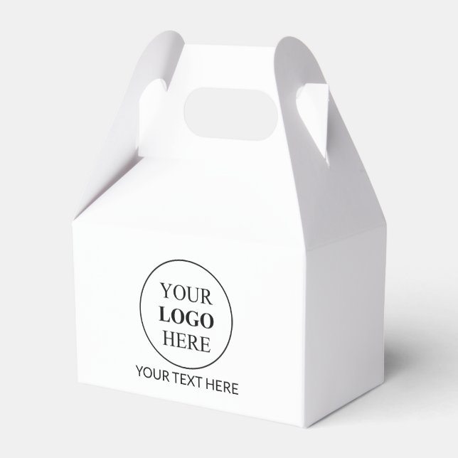 Custom Promotional Logo Favor Box (Front Side)