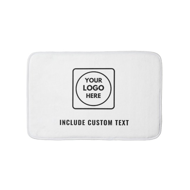 Custom Promotional Logo – No Minimum Order Bath Mat (Front)