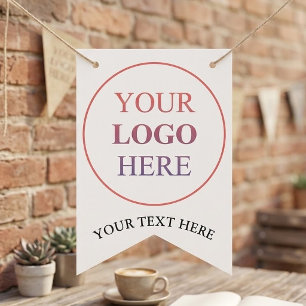 Custom Promotional Logo – No Minimum Order Bunting Flags