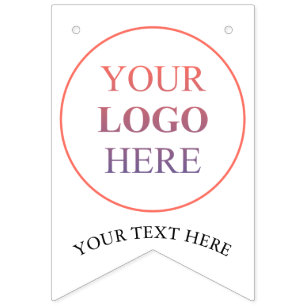 Custom Promotional Logo – No Minimum Order Bunting Flags