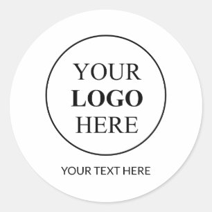 Custom Promotional Logo – No Minimum Order Classic Round Sticker
