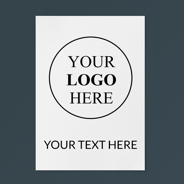 Custom Promotional Logo – No Minimum Order Poster (Creator Uploaded)