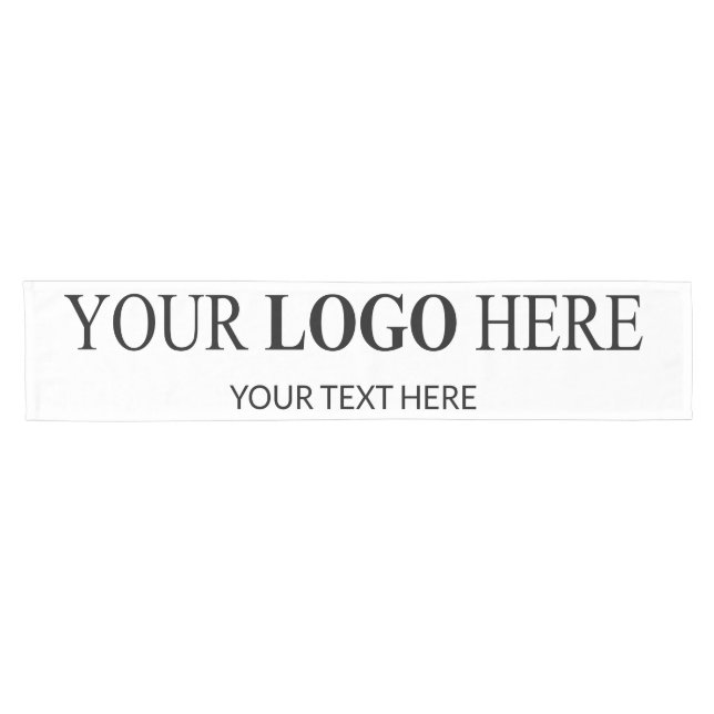 Custom Promotional Logo – No Minimum Order Short Table Runner (Horizontal)