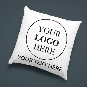 Custom Promotional Logo – No Minimum Order Throw Pillow