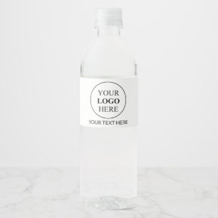 Custom Promotional Logo – No Minimum Order Water Bottle Label
