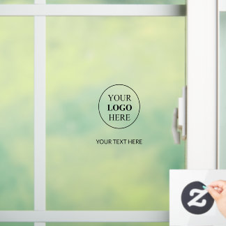 Custom Promotional Logo – No Minimum Order Window Cling