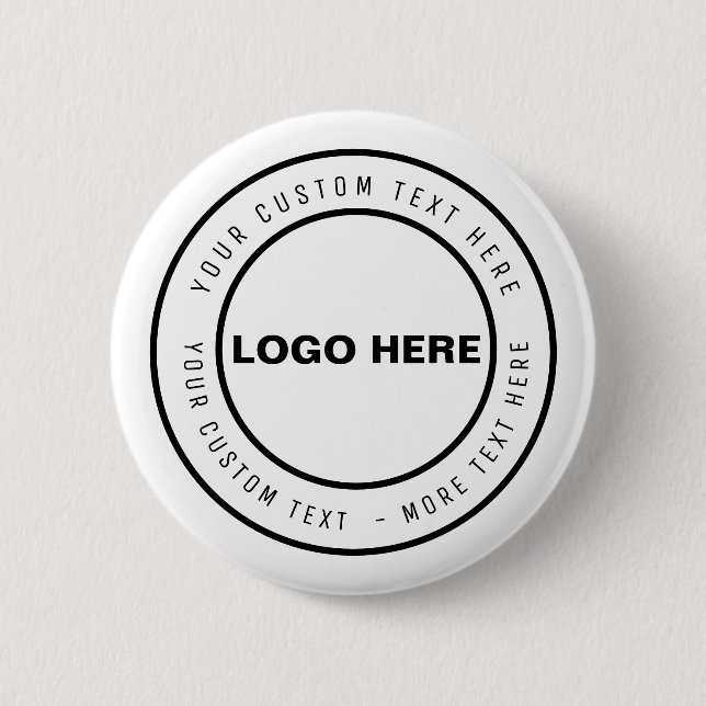 Custom Promotional Marketing BUTTONwith Business 2 Inch Round Button (Front)