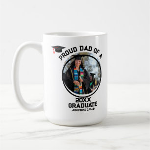 Custom Proud Dad of a Graduate Photo Coffee Mug
