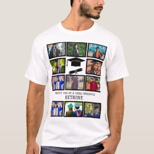 Custom proud dad of the graduate 11 photo collage T-Shirt