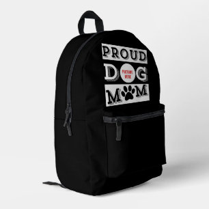 Custom Proud Dog Mom Pet Lover Printed Backpack
