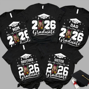Custom Proud Family Graduate Tshirts, Senior 2026 T-Shirt