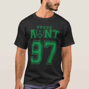 Custom Proud Football Aunt Number 97 G Personalize T-Shirt