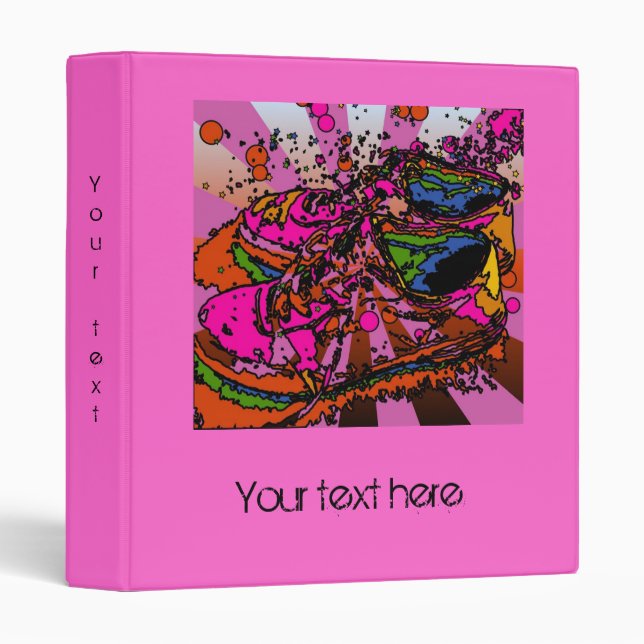 Custom Psychedelic Sneakers Binder (Front/Spine)