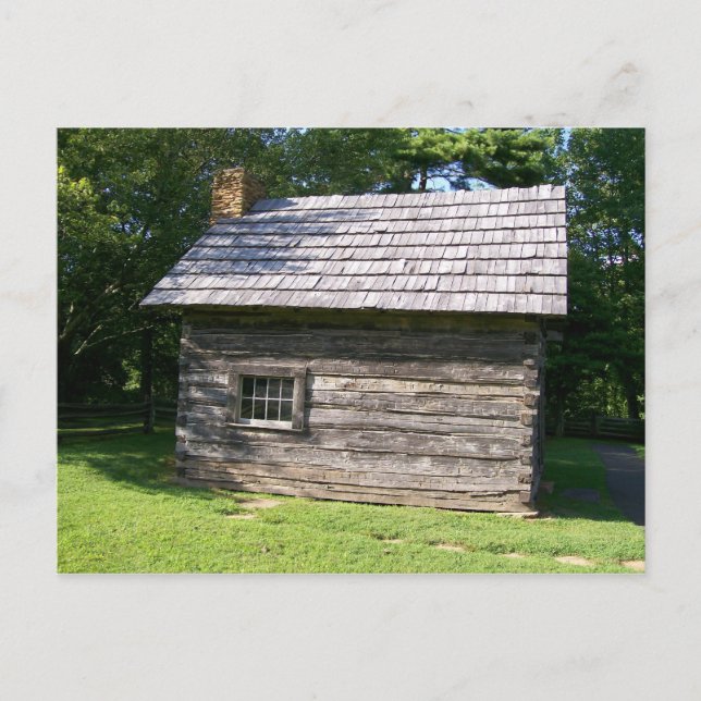Custom Puckett Cabin Sideview Postcards (Front)