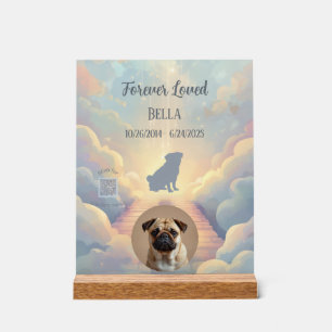 Custom Pug Rainbow Bridge Plaque with Music Acrylic Sign