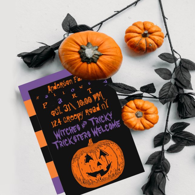 Custom pumpkin Halloween party  Invitation (Creator Uploaded)