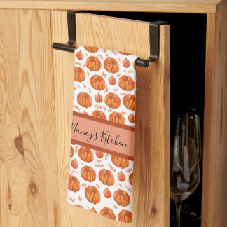 Custom Pumpkin  Kitchen Towel