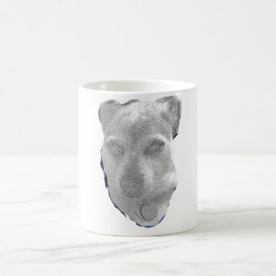 Custom Pup Portrait Mug – Personalized Black‑Graph
