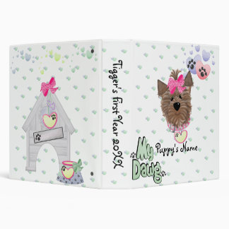 Custom Puppy Dog Photo Binder Scrapbook