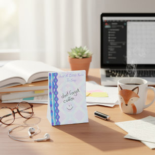 Custom Purple And Aqua Painted Diamonds Post-it Notes