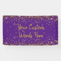 Custom Purple Backdrop Birthday Party Photo Prop