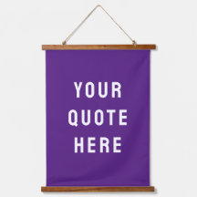 Custom Purple Banner Personalized Your Quote Wall