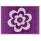 Custom Purple Cutting Board With White Flower