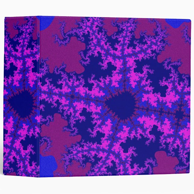 Custom Purple Fractal Splash Binder (Front/Spine)