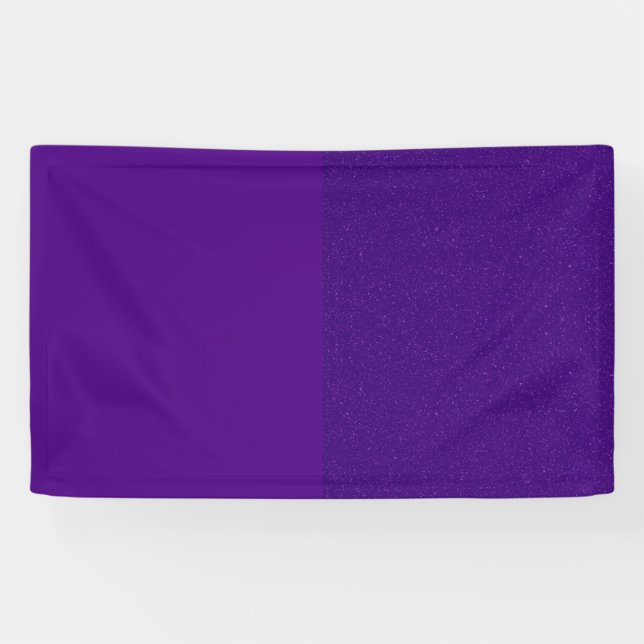 Custom Purple Glitter Edge Banner (Horizontal)