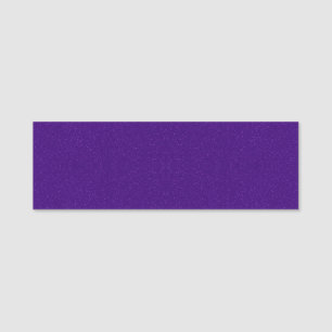 Custom Purple Glitter Name Tag