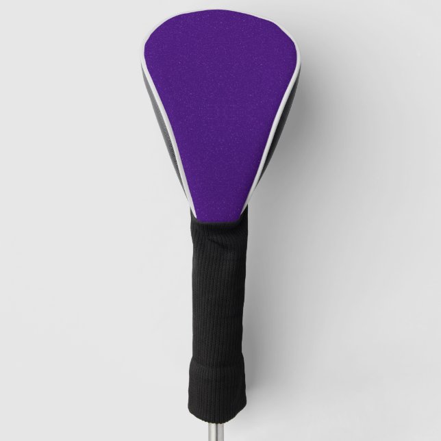 Custom Purple Noise Golf Head Cover (Front)